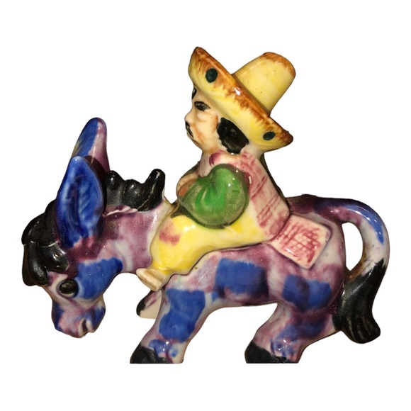 Vintage 1950’s Rider and Donkey Hand Painted Made in Japan - Picture 6 of 9